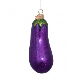 Anhänger Glasornament Aubergine