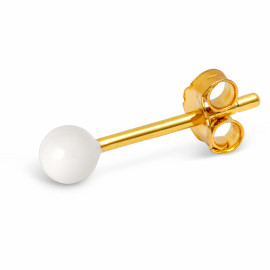 Ohrstecker Color Ball white