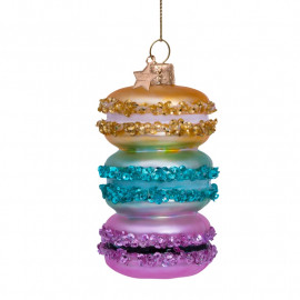 Anhänger Glasornament Macaron Turm