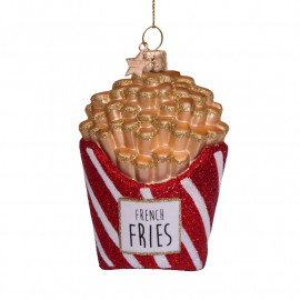 Anhänger Glasornament Pommes Frites