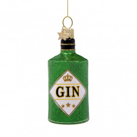 Anhänger Glasornament Gin Flasche
