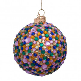 Anhänger Glaskugel Perlen multicolor