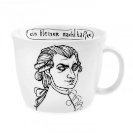 Tasse "the musical prodigy", Mozart says: "ein kleiner nachtkaffee"