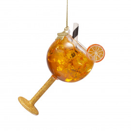 Anhänger Glasornament Orange Spritz