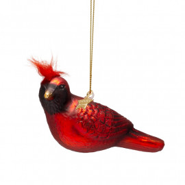 Anhänger Glasornament Kardinalvogel