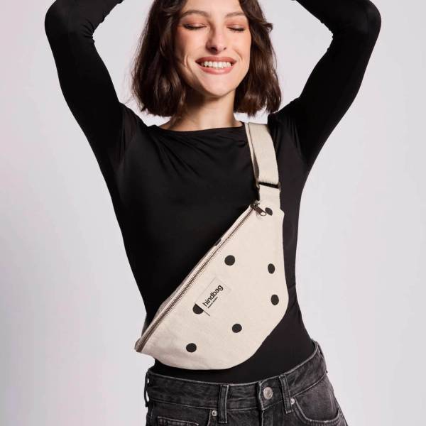 OLIVIA fanny pack punkte beige4