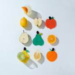 Untersetzer Wolle Set Obst2