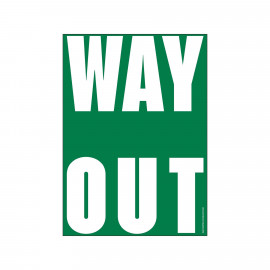 Poster A3 way out, PLTY