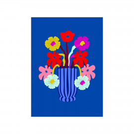 Poster A5 iconic vibrant blue, FAAD