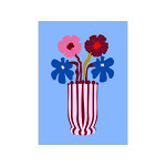 Poster A5 blue harmony flower_FAAD