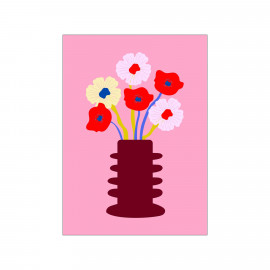 Poster A5 rose vibrant, FAAD