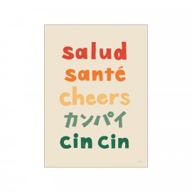 Poster A4 cheers of the world, Rio Soléy