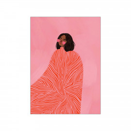 Poster A3 the woman with the swirls, Bea Muller