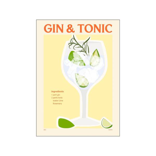 Poster A5 gin tonic_PSTR_Studio