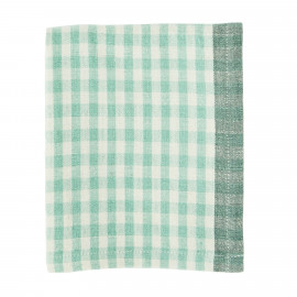 Geschirrtuch kariert off white grün