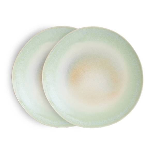 HK Living_70s Ceramics Dinner Plate Palms_