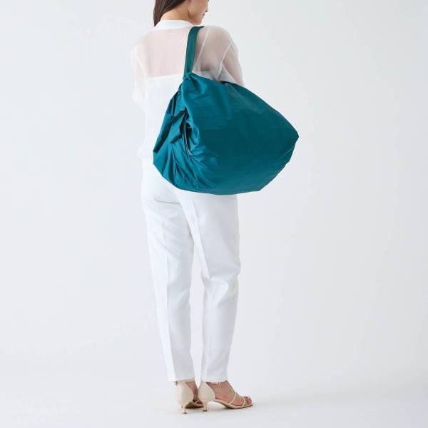  Shupatto foldable shopping bag L Evergreen_2