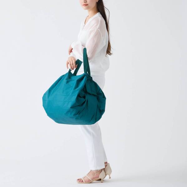  Shupatto foldable shopping bag L Evergreen_3