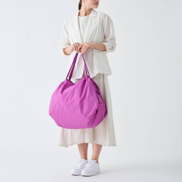  Shupatto foldable shopping bag L Peony Petal_2