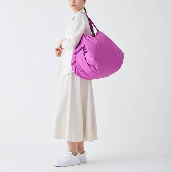  Shupatto foldable shopping bag L Peony Petal_3