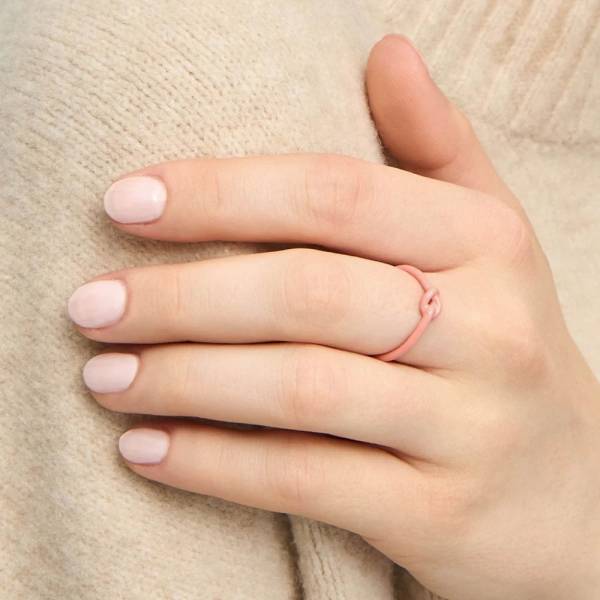 Lulu Copenhagen_Ring Love Knot burnt coral 55_5
