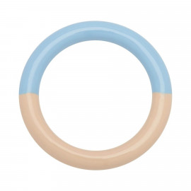 Ring Double Color light blue/buttercream 57