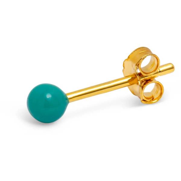 Lulu Copenhagen_Ohrstecker Color Ball petrol_