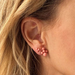 Lulu Copenhagen_Ohrstecker Trio burnt coral_2
