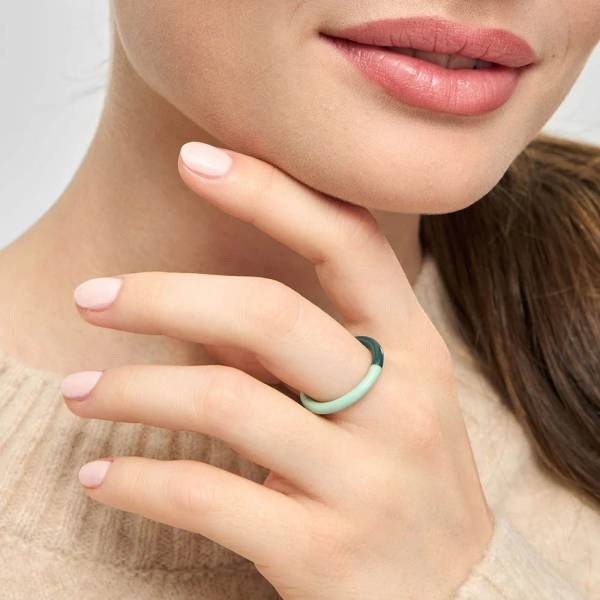 Lulu Copenhagen_Ring Double Color north sea green_sea salt green_3