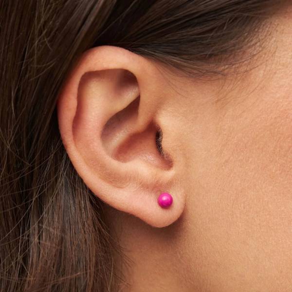 Lulu Copenhagen_Ohrstecker Color Ball Medium plum_2