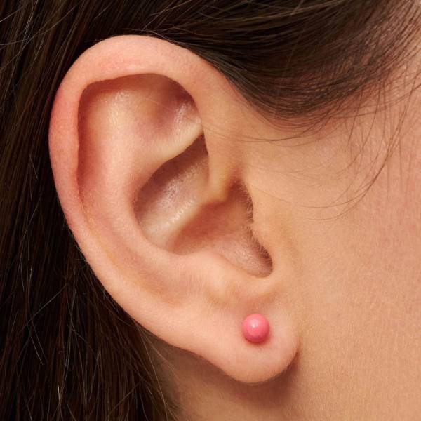 Lulu Copenhagen_Ohrstecker Color Ball Medium coral pink_2