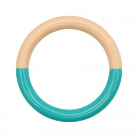 Ring Double Color petrol/buttercream 57
