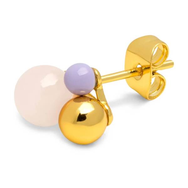 Lulu Copenhagen_Ohrring Bouquet rosa quartz_