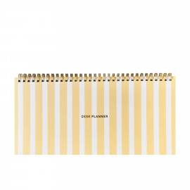 Deskplanner yellow stripes