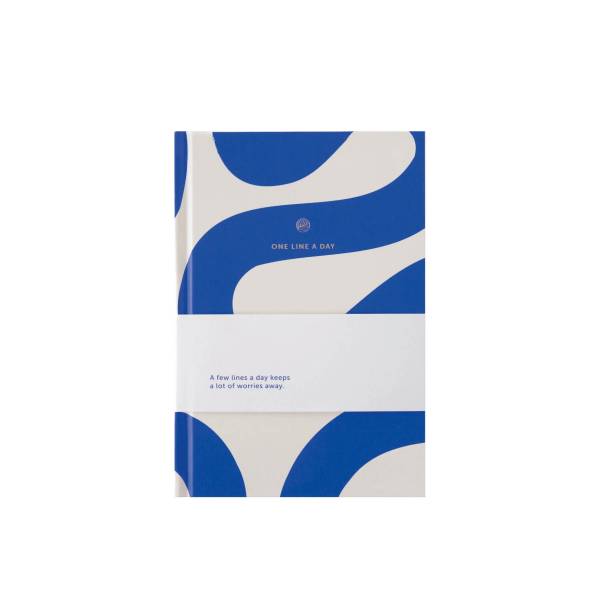 A Journal_One Line a Day flow blue_