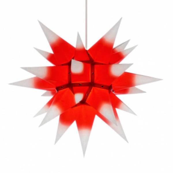 Herrnhuter_Stern I4 Papier weiß_roter Kern Ø40 cm