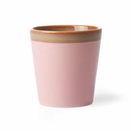 70s Ceramics Coffee Mug Pink, 70s ceramics