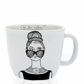 Tasse "the fair ingenue", Audrey says: "My fair coffee"