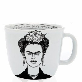 Tasse "the tweezerless icon", Frida says : ”coffee is good for my eyebrows”