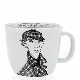 Tasse "the hunk of bakerstreet", Sherlock says : “why can’t people just think!”