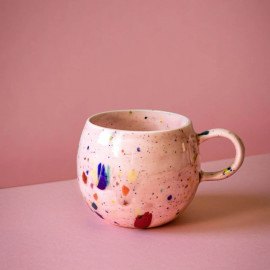 Party Ball Mug 500ml rosa