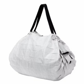 Shupatto foldable shopping bag L stripe